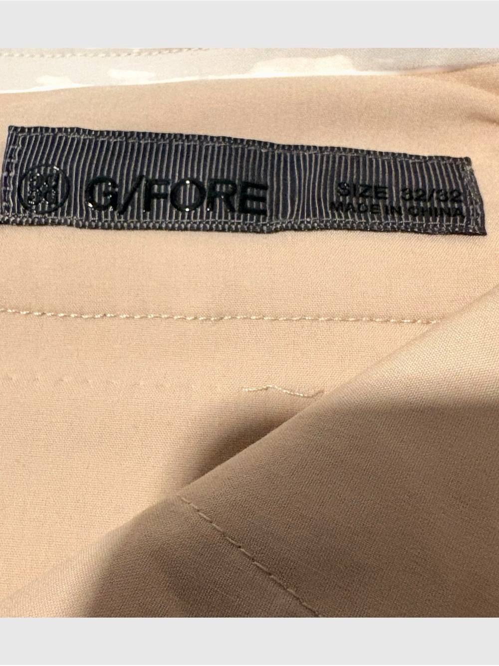 G/Fore G4 Men’s Stretch Golf Trousers 32/32 Straight Leg Pumice/ Stone - Picture 3 of 7